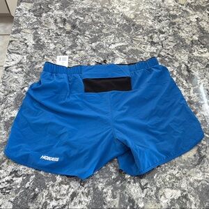Hoka blue athletic shorts size large